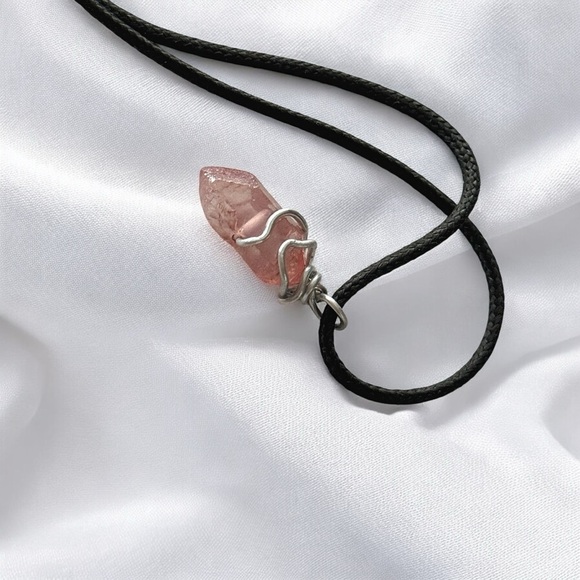 5 For $25💫Cotton Candy Quartz Pendant Necklace - Picture 5 of 5